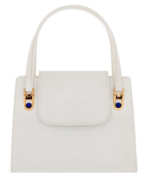 gucci white bag price|vintage white gucci handbag.